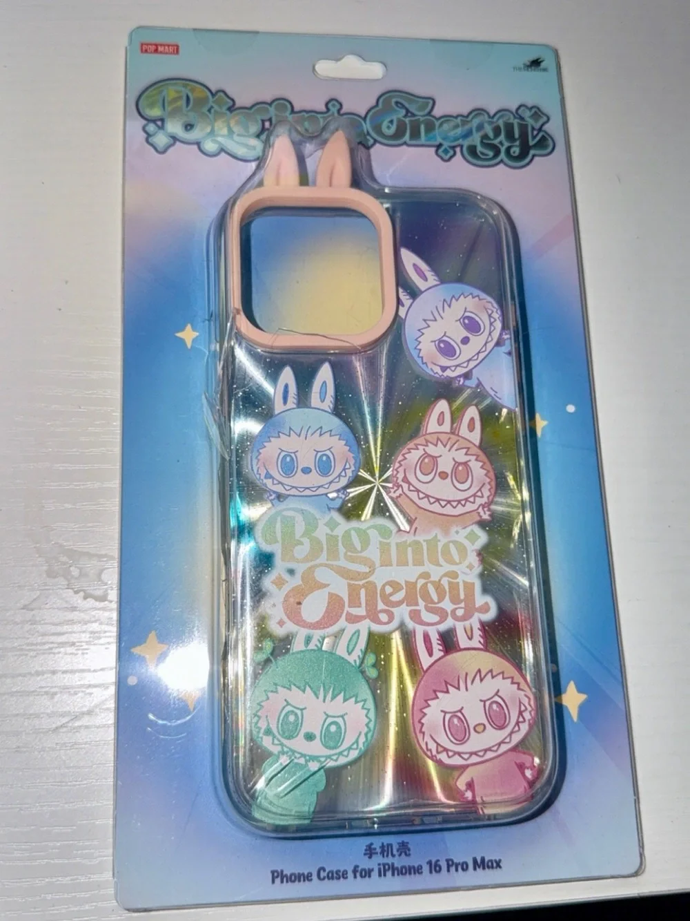 NEW THE MONSTERS Labubu Big into Energy Series-Phone Case iPhone 16 pro Max